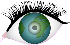 Eyes of the earth vector clip art