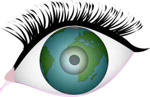 Ögon av jorden vektor ClipArt