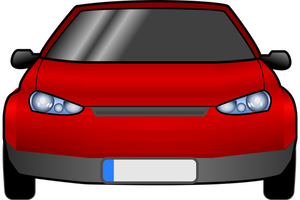 Car front view vector graphics
