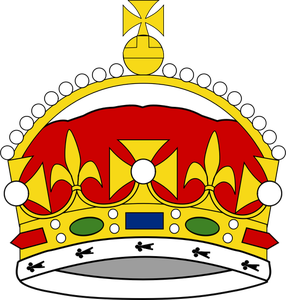 Heraldiska crown färggrafik