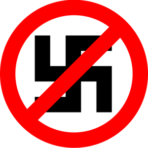 Simbolo proibito vettoriale nazismo