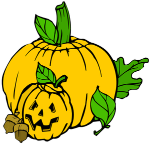 Pumpkins vector graphics