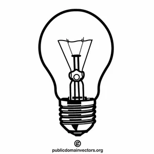 Light bulb vector clip art
