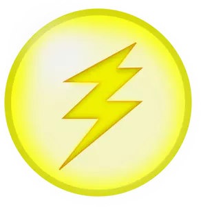 Vektor menggambar ikon cahaya kuning