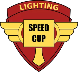 Iluminat viteza Cupa vector imagine