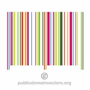 Colorful barcode lines