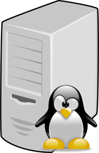 Linux サーバー ベクトル画像