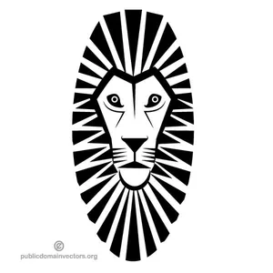 Lion clip art vector image