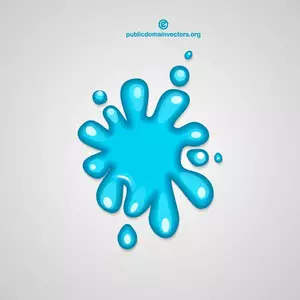 Liquid splash vector
