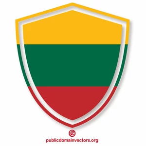Cresta con bandera lituana