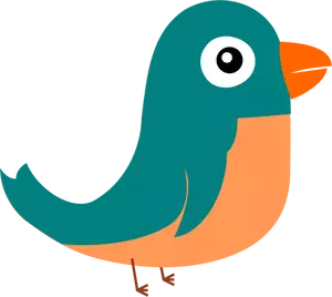 Vector drawing of twitter bird