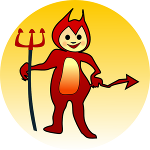 Kleine Teufel Symbol Vektor-ClipArt
