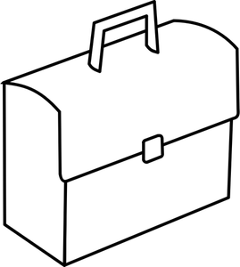 Portfolio briefcase vector clip art