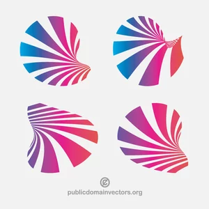 Logotype design prvky klipart