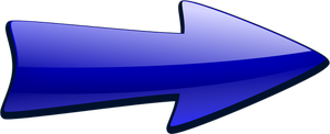 Illustration vectorielle droite de flèche bleu