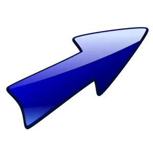 Immagine della freccia blu lungo