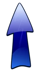 Flèche longue bleue