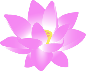 Clip art wektor, Kwiat lotosu