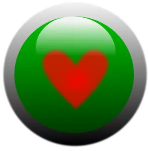 Image clipart vectoriel du bouton coeur