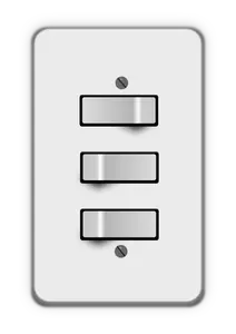 Three light switches