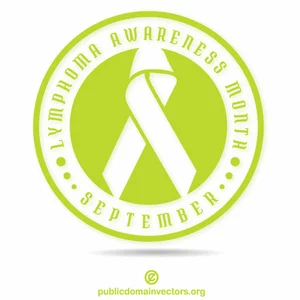 Lymphoma awareness sticker