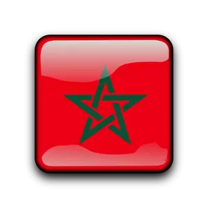 Maroko vektor bendera tombol