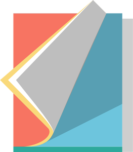 Vector image of pastel colored notebook