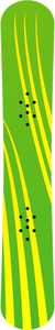 ClipArt vettoriali di snowboard verde e giallo