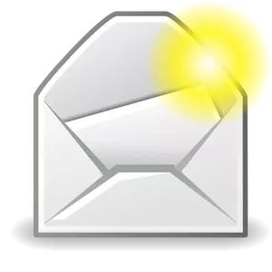Ilustração vetorial ícone de mensagem de correio de novo