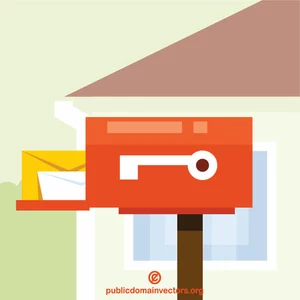 Evin önünde posta kutusu