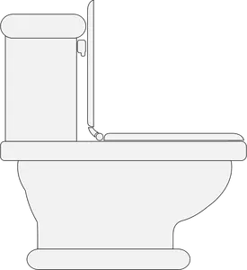 WC Sitz offene Vektor-ClipArt