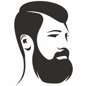 Bearded man clip art graphics