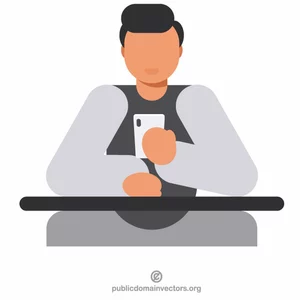 Man with smartphone