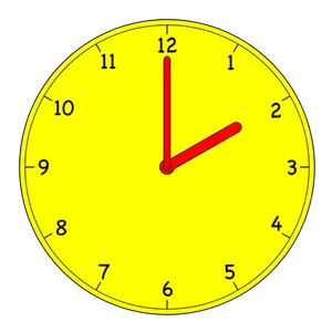Analogue clock vector illustration