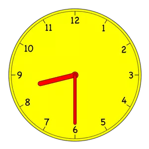Analogue clock vector graphics