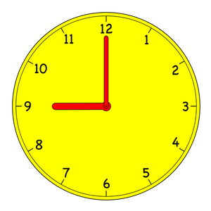 Rysunek wektor zegar analogowy
