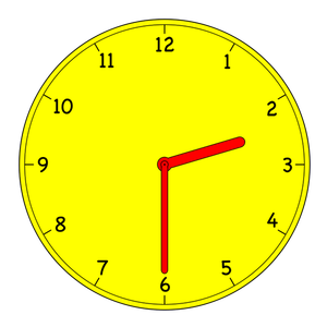 Analogue clock vector image