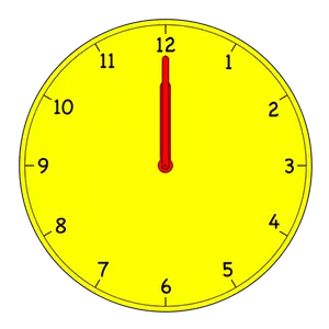 Analogue clock vector clip art