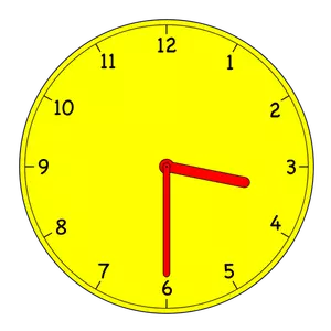 Analogue clock vector graphics