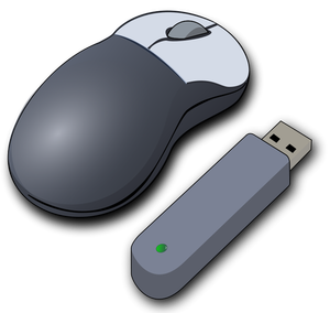 Immagine vettoriale mouse wireless