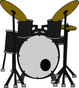 Drums kit vektorigrafiikka