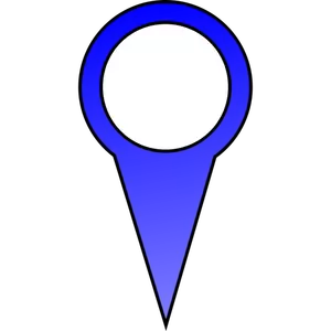 Modrý kolík vektorový obrázek