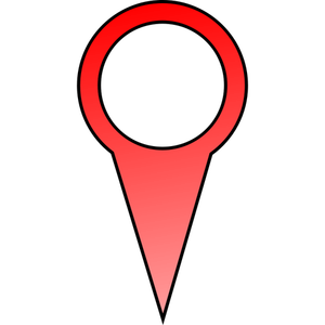 Red pin vector image