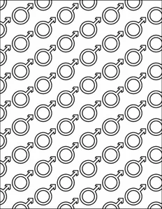 Male symbol seamless pattern