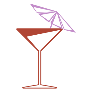Martini glass vector clip art
