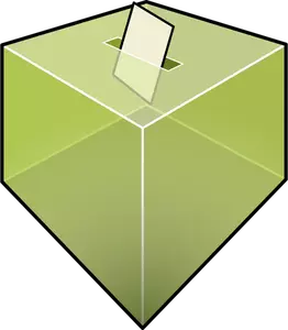 Gjennomsiktig valget stemme for vector illustrasjon