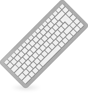 Keyboard komputer abu-abu