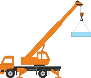 Vector illustration of a crane