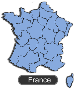 Mapa Francie