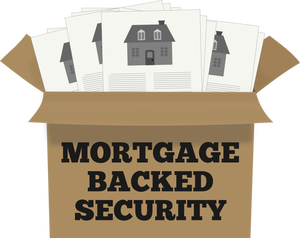 Ipotecare garantate de securitate semn vector ilustrare